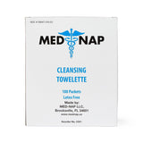 Antiseptic Skin Towelette Med Nap Individual Packet Alcohol Scent 100 Count - BeHope