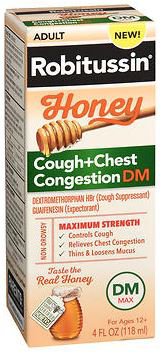 Cold and Cough Relief Robitussin® 20mg / 20mg -400mg Strength Liquid 4 oz. - BeHope