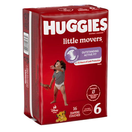 Huggies® Little Movers Disposable Baby Diapers Stretchy Fit Active Babies - BeHope
