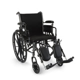 Lightweight McKesson Dual Axle Wheelchair with Elevating Leg Rests and Desk Arm - BeHope