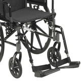 McKesson Lightweight Wheelchair with Flip Back Desk Arms and Elevating Leg Rests - BeHope