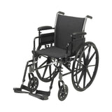 McKesson Lightweight Wheelchair with Flip Back Desk Arms and Elevating Leg Rests - BeHope
