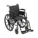 Lightweight McKesson Dual Axle Wheelchair with Elevating Leg Rests and Desk Arm - BeHope