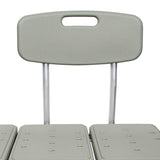 Mckesson Knocked Down Aluminum Bath Transfer Bench with Removable Arm Rail - BeHope