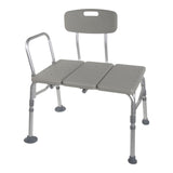 Mckesson Knocked Down Aluminum Bath Transfer Bench with Removable Arm Rail - BeHope