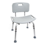 McKesson Aluminum Bath Bench Removable Backrest Without Arms - BeHope