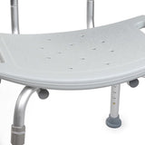 McKesson Aluminum Bath Bench Removable Backrest Without Arms - BeHope