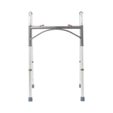 Dual Release Folding Walker Adjustable Height McKesson Aluminum Frame 350 lbs. Weight Capacity 32 to 39 Inch Height - BeHope