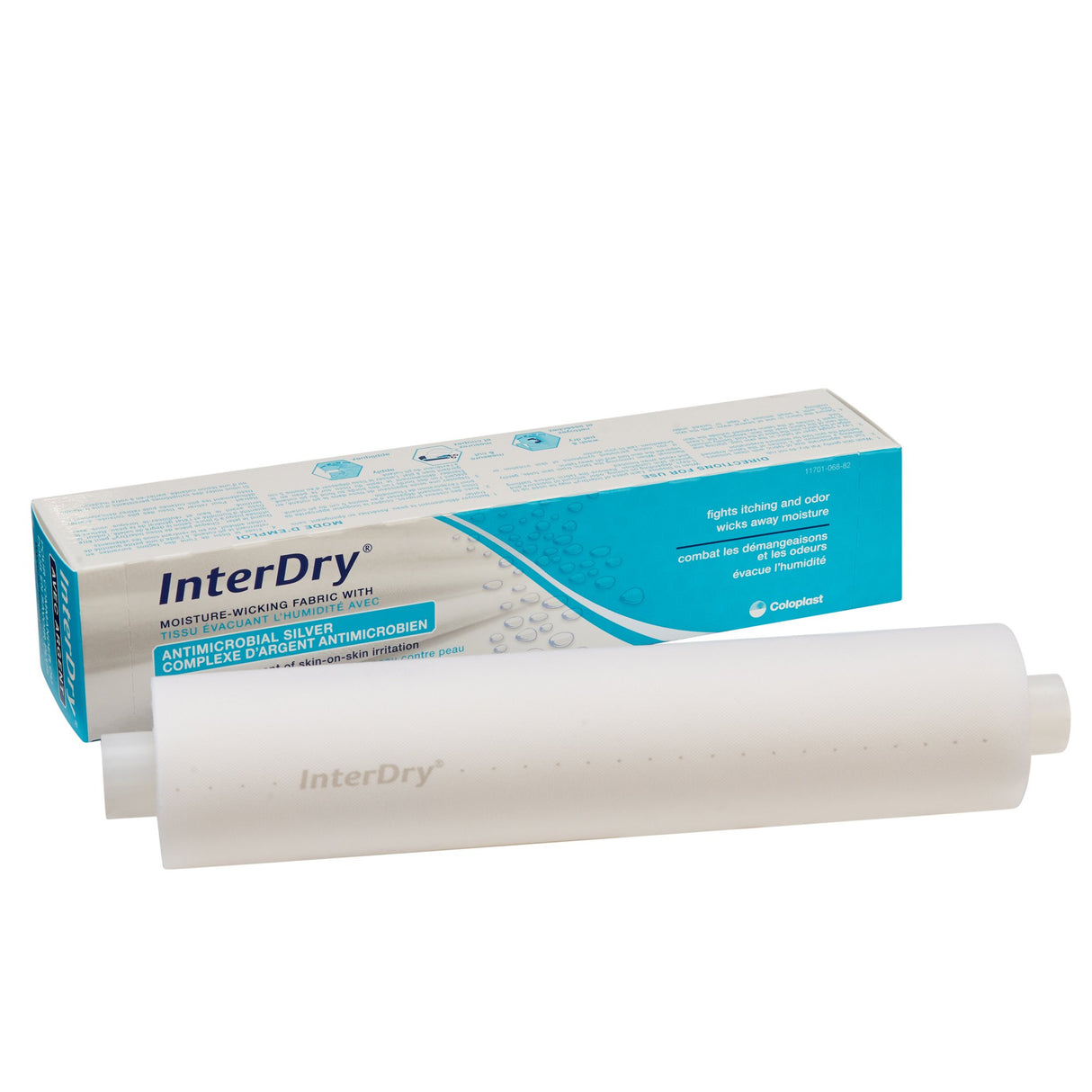 Silver Moisture Wicking Fabric InterDryÂ® Ag 10 X 144 Inch Roll Sterile - BeHope