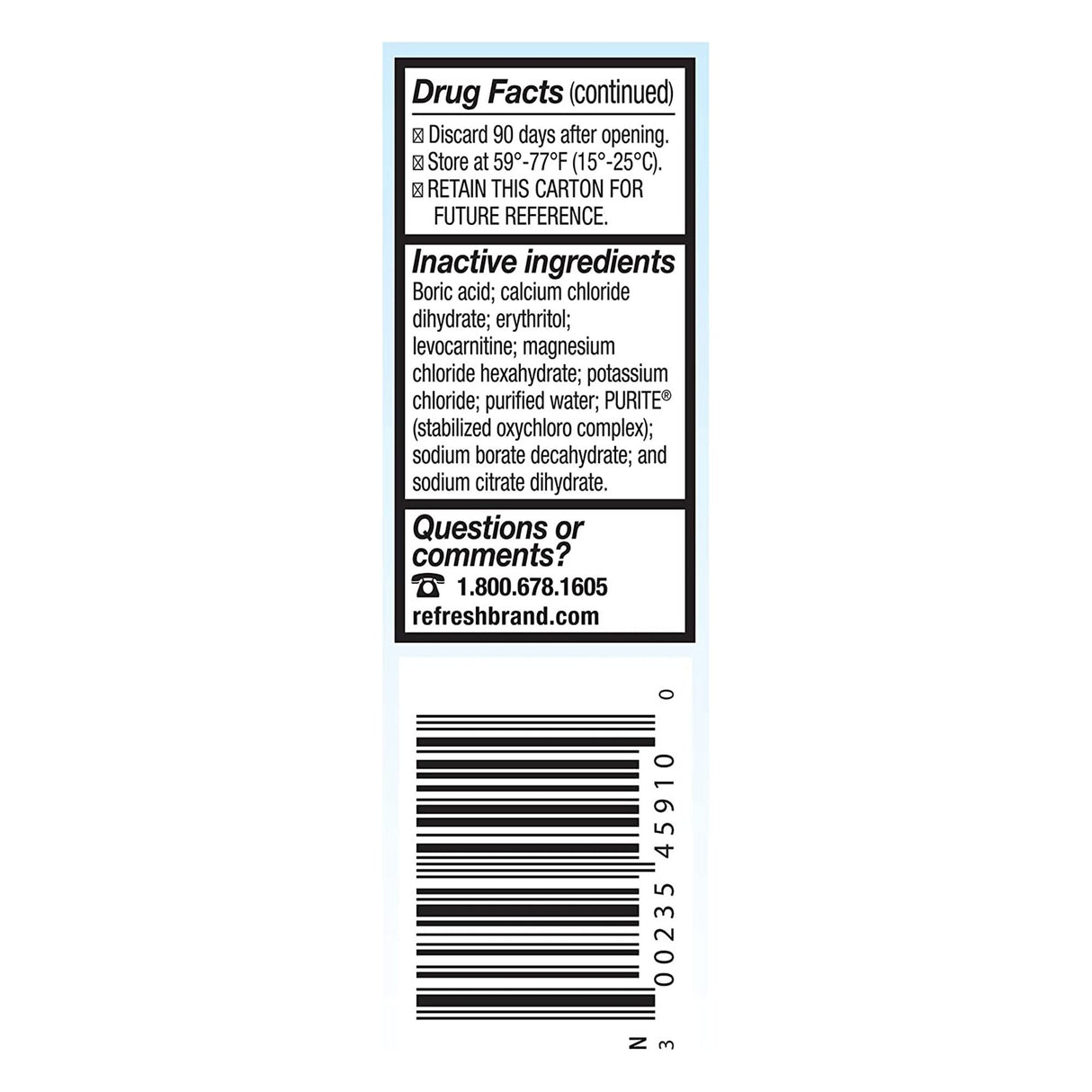 Gel Eye Drops Refresh® Optive™ Extended Therapy - BeHope