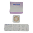 Ostomy Barrier Trim to Fit, Standard Wear Adhesive Tape Collar 70 mm Flange Up to 2-1/4 Inch Opening 5 X 5 Inch - BeHope