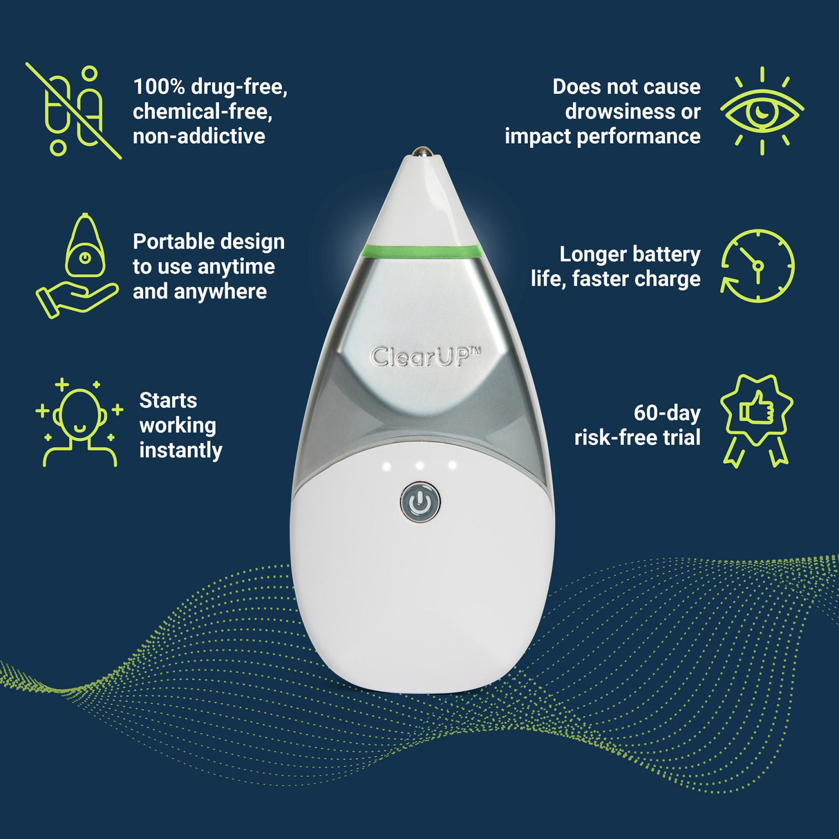 Bioelectronic Sinus Relief Device Tivic ClearUP® 2.0 - BeHope