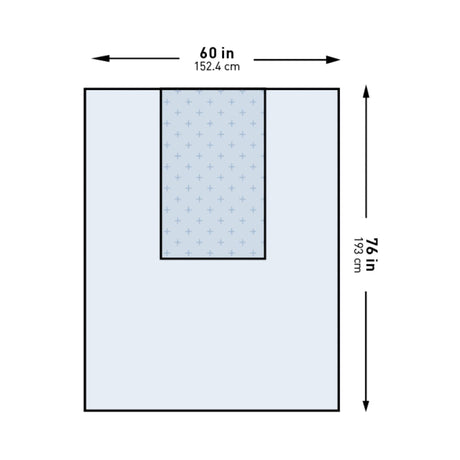 McKesson Sterile Three-Quarter Drape with Absorbent Reinforcement for Surgery - BeHope