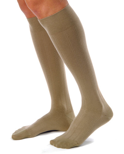 Collants médicaux décontractés Jobst pour hommes 30-40 mmHg kaki moyen