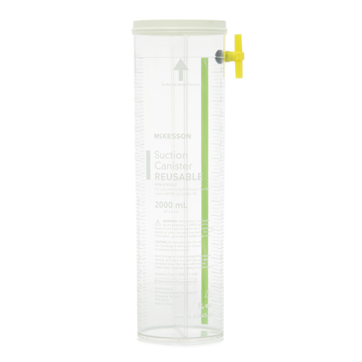 Suction Canister McKesson 2000 mL Without Lid - BeHope
