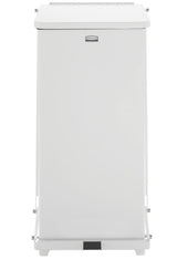 Trash Can Rubbermaid® Defenders® 96 Quart / 24 gal. White Steel Square - BeHope
