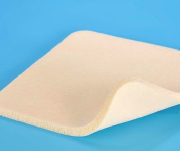 Silver Foam Dressing ZeniFIBER Ag 4 X 5 Inch Square Sterile - BeHope