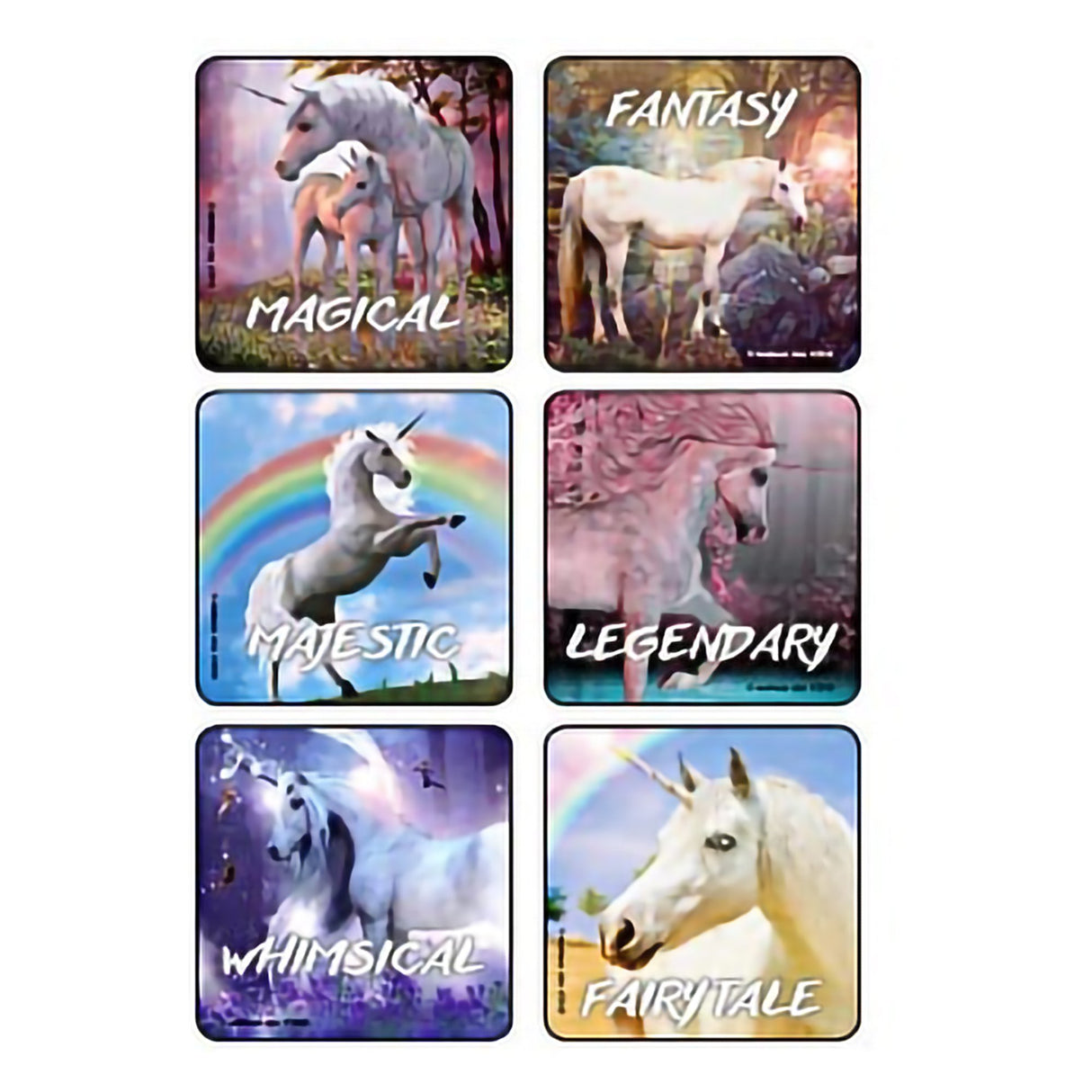 Kids Love Stickers® 90 per Roll Fantasy Unicorns Sticker 2-1/2 Inch - BeHope