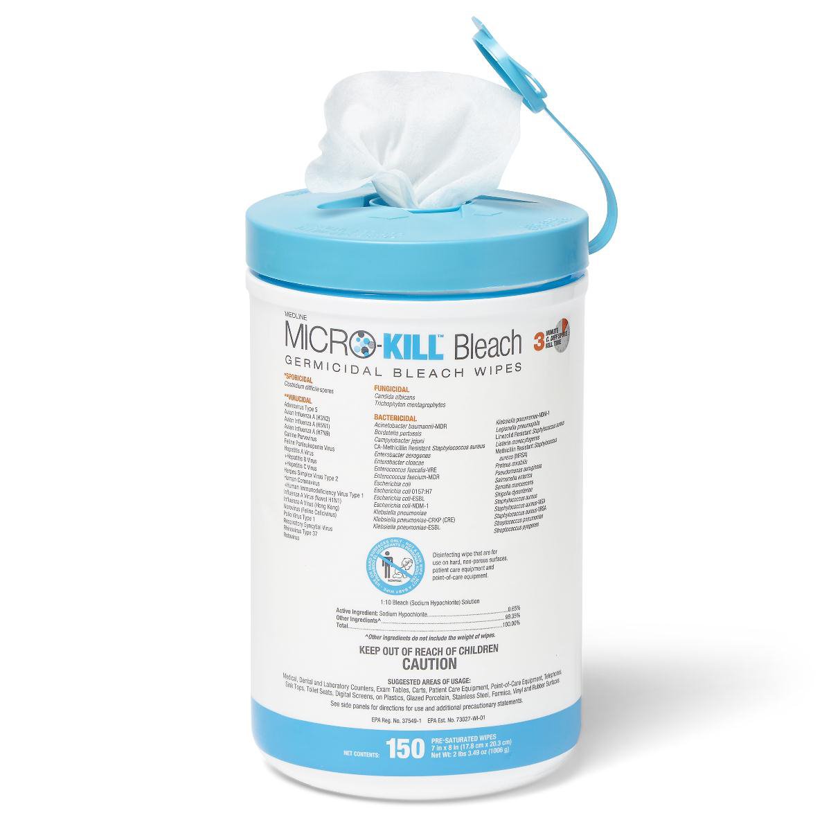 Micro-kill™ Bleach Germicidal Premoistened Surface Disinfectant Cleane ...