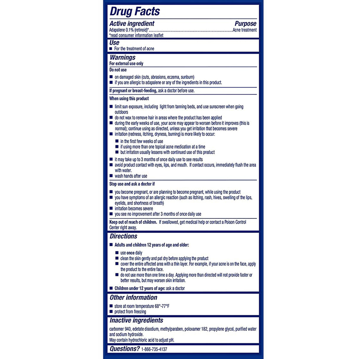 Acne Treatment Differin® Gel 15 Gram Gel - BeHope