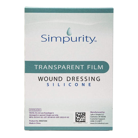 Transparent Film Dressing Simpurityâ„¢ 4 X 5 Inch Without Delivery Method Rectangle Sterile - BeHope