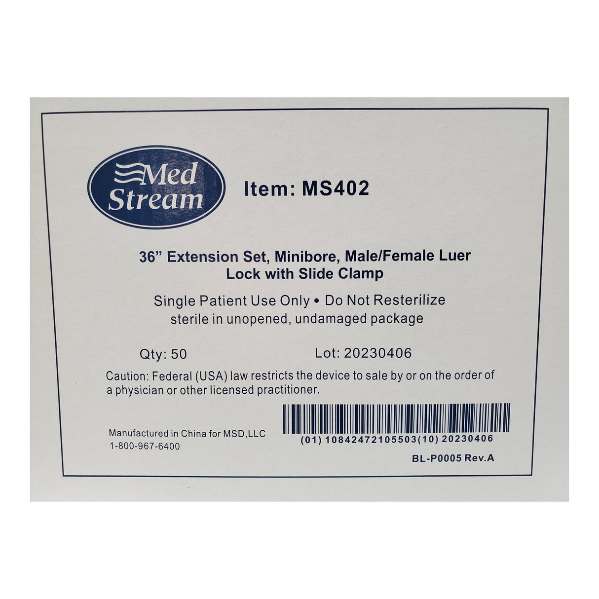 Mckesson IV Extension Set Without Filter for Efficient Fluid Delivery - BeHope