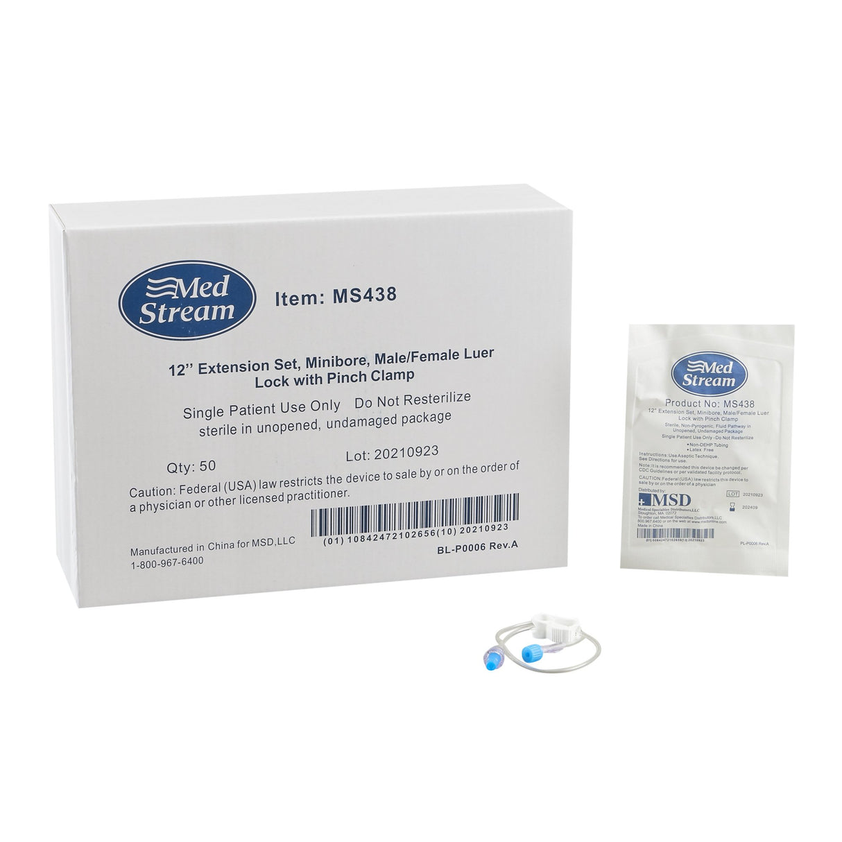 Mckesson IV Extension Set Without Filter for Efficient Fluid Delivery - BeHope