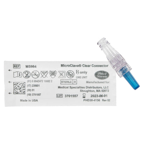Needleless Connector Mckesson Microclave® Neutral Displacement for IV Therapy - BeHope