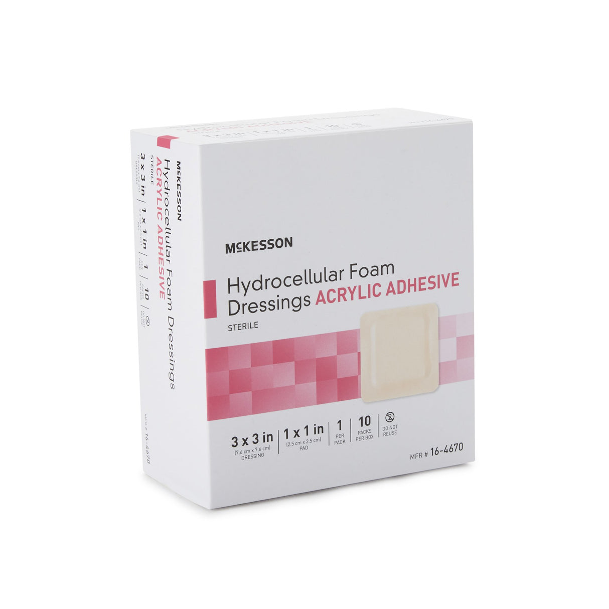 Foam Dressing Mckesson Film Backing for Acute Chronic Wounds Sterile - BeHope