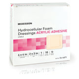 Foam Dressing Mckesson Film Backing for Acute Chronic Wounds Sterile - BeHope