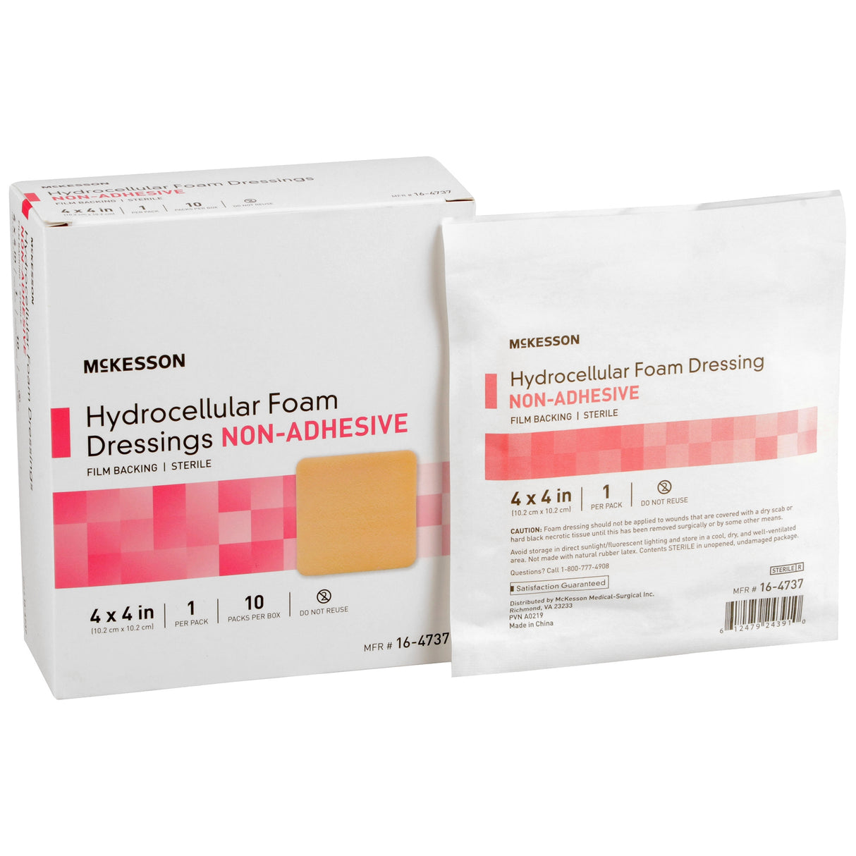 Foam Dressing Mckesson Film Backing for Acute Chronic Wounds Sterile - BeHope