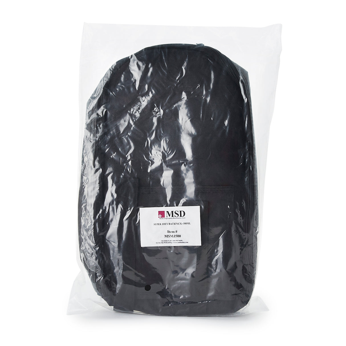 Feeding Pump Backpack McKesson Black, Pump Pocket, Outside View Window, Solution Wrap, Support Straps, 2 X 8 X 13 Inch - BeHope