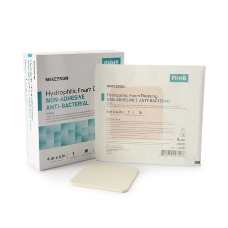Mckesson Antibacterial PHMB Nonadhesive Absorbent Foam Dressing - BeHope