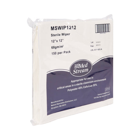 Cleanroom Wipe McKesson 150 Count Bag 12 X 12 Inch Sterile Disposable - BeHope
