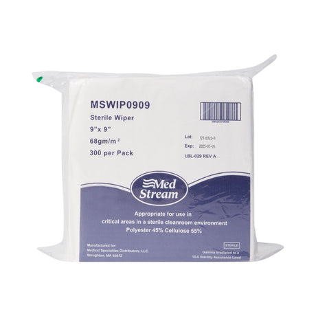Cleanroom Wipe McKesson 300 Count Bag 9 X 9 Inch Sterile Disposable - BeHope