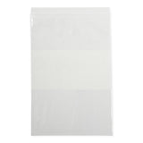 Reclosable Bag Medline 6 X 9 Inch Plastic Clear / White Block Zipper Closure - BeHope