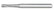 Bur Miltex® 0.5 mm Diameter Carbide Round Tip - BeHope
