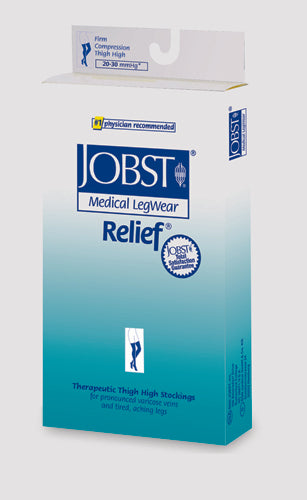 Bande de silicone beige Jobst Relief 20-30 pour cuisses hautes, petite