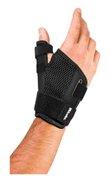 Thumb Stabilizer Mueller Sport Care® Adult One Size Fits Most D-Ring / Hook and Loop Strap Closure Left Hand Black - BeHope