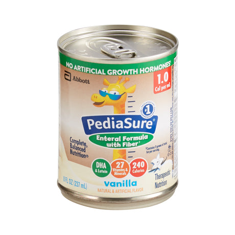 Pediatric Tube Feeding Formula PediaSure® 1.0 Cal with Fiber Vanilla Flavor 8 oz. Can Liquid Fiber - BeHope