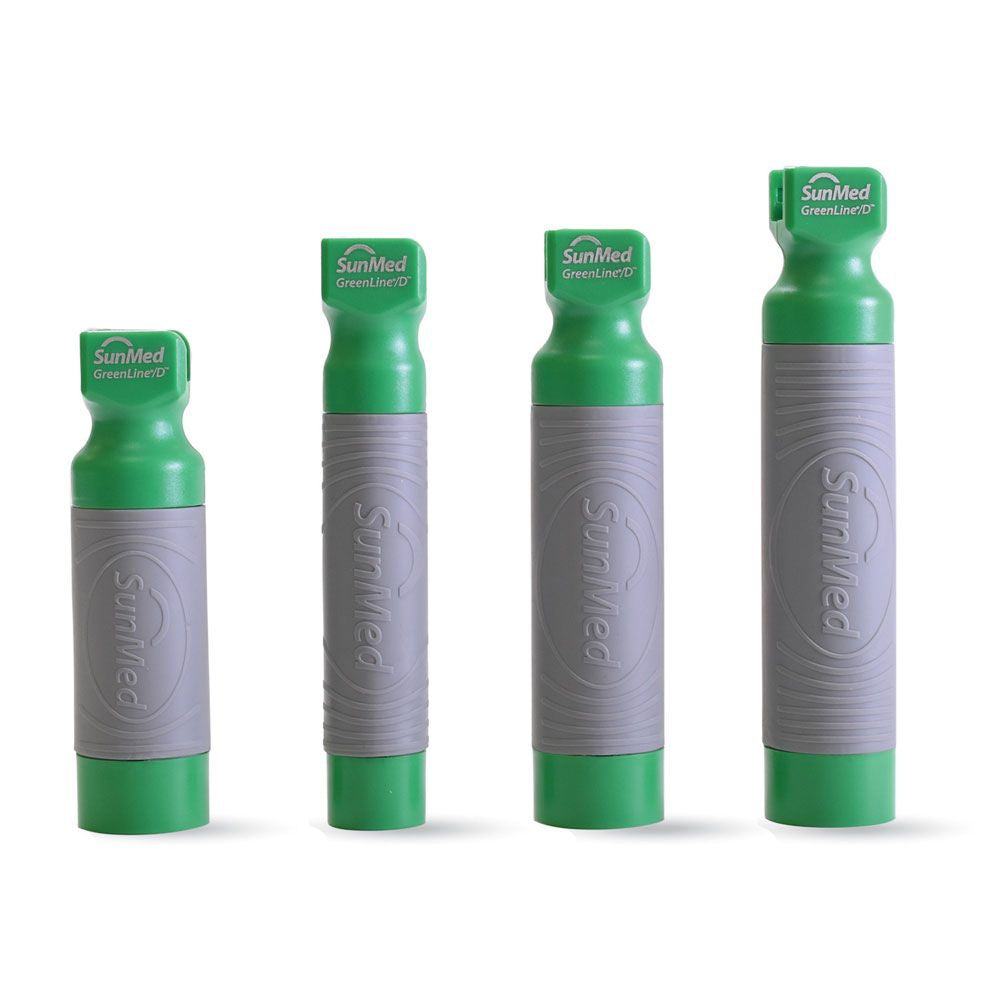 Laryngoscope Handle Greenline®/d™ Conventional Disposable with Secure Grip - BeHope