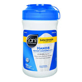 Hand Sanitizing Wipe Sani-Hands® 150 Count Ethyl Alcohol Wipe Canister - BeHope