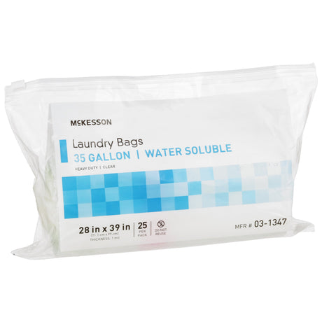 Hot Water Soluble Laundry Hamper Bag Mckesson Heavy Duty Clear Disposable - BeHope
