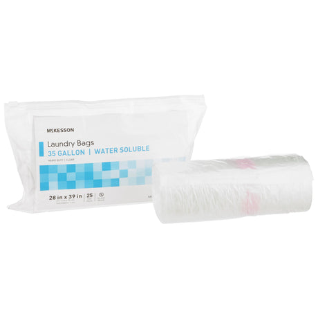 Hot Water Soluble Laundry Hamper Bag Mckesson Heavy Duty Clear Disposable - BeHope
