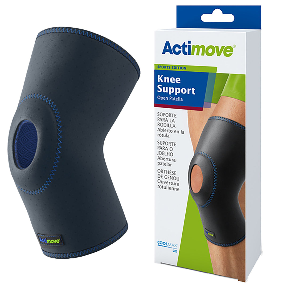 Knee Support Actimove® Sports Edition 3X-Large Without Fastening 24 to 26 Inch Thigh Circumference Left or Right Knee - BeHope