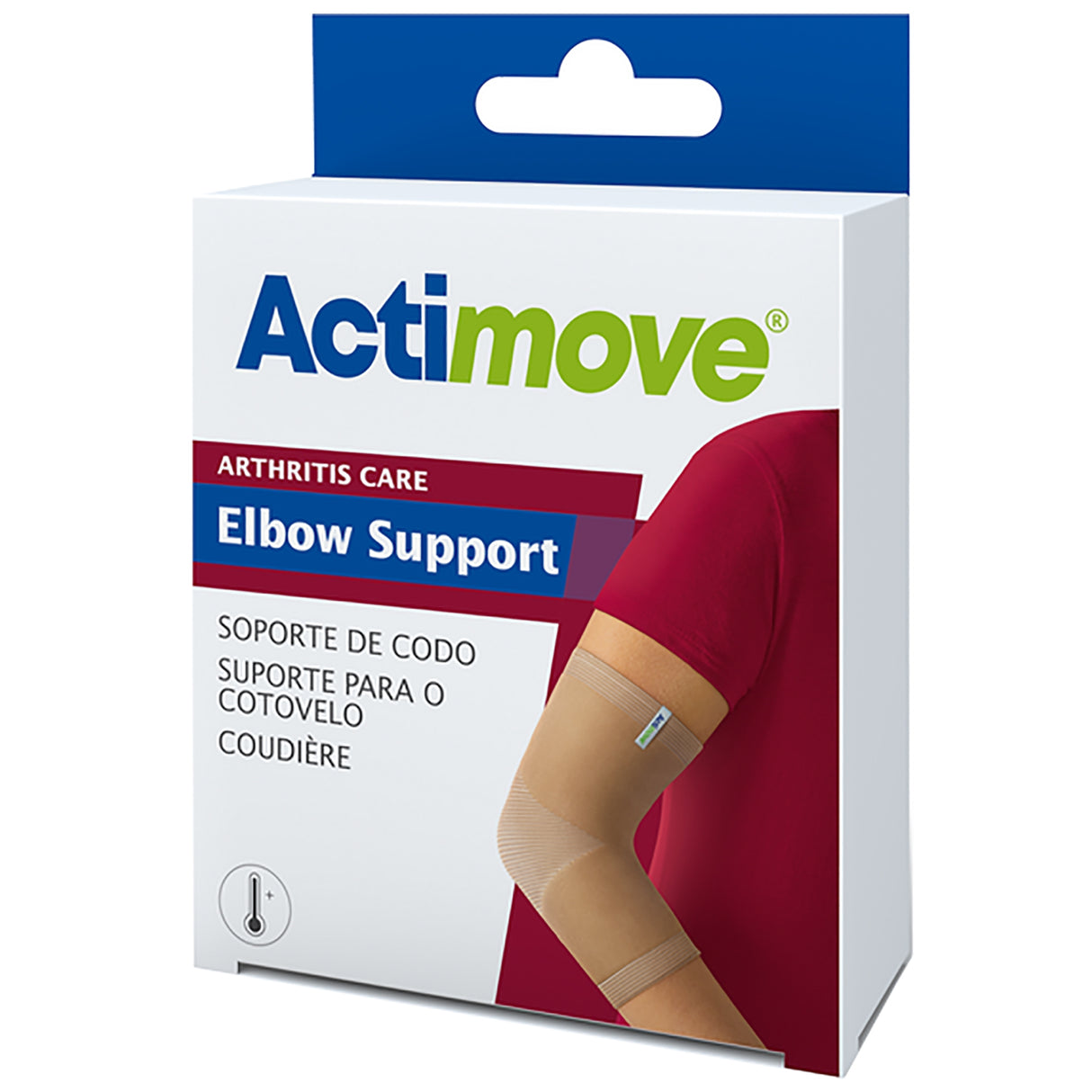 Elbow Support Actimove® Large Pull-On Sleeve Left or Right Elbow 10-1/4 to 11-1/2 Inch Circumference Beige - BeHope
