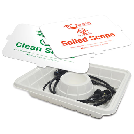 Scope Transport Tray Oasis® Single-Use Biodegradable with Reversible Lid - BeHope