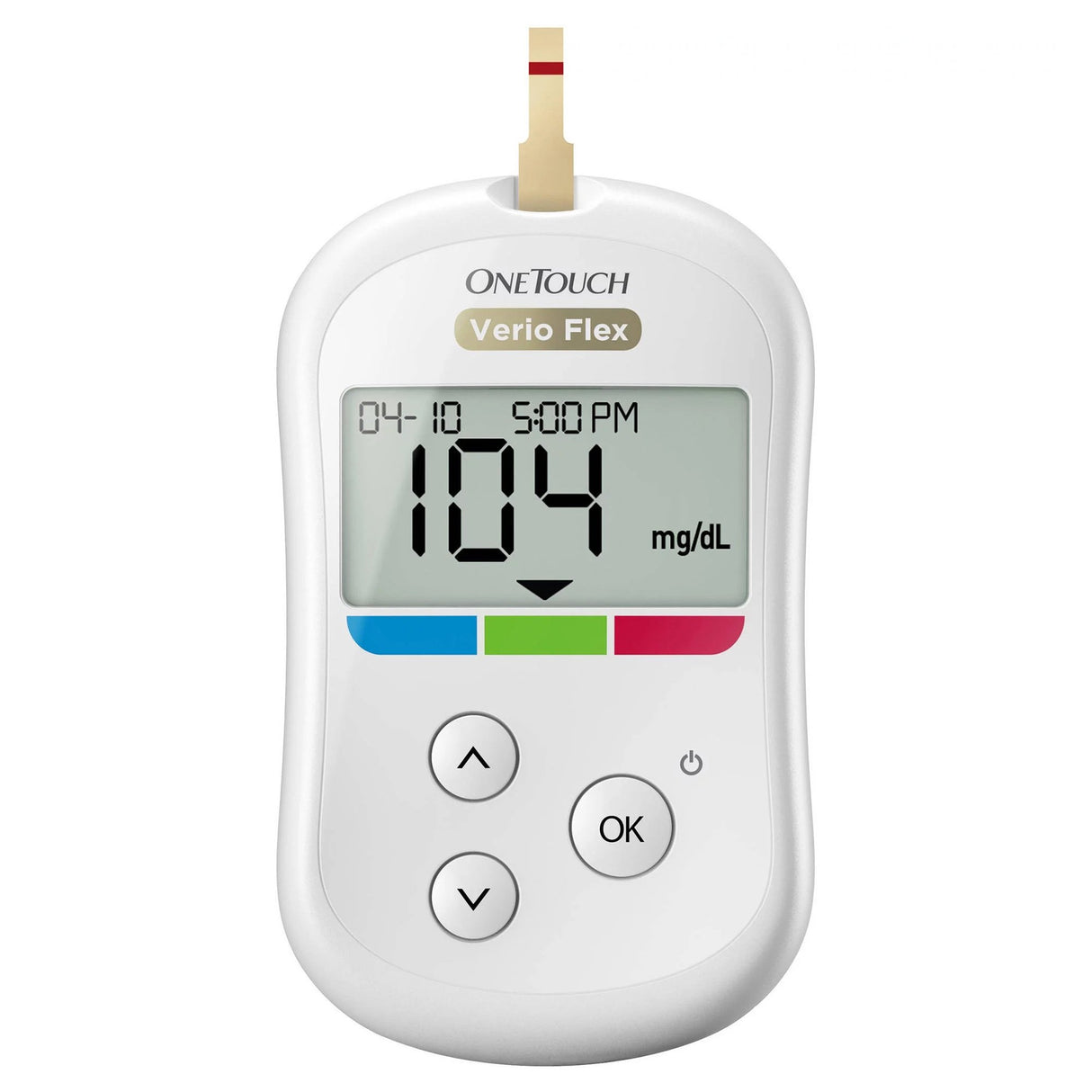 Blood Glucose Meter OneTouch Verio Flex® 5 Second Results Stores up to 500 Results No Coding Required - BeHope