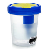 Urine Specimen Container with Integrated Transfer Device McKesson 120 mL (4 oz.) Screw Cap Patient Information Sterile - BeHope
