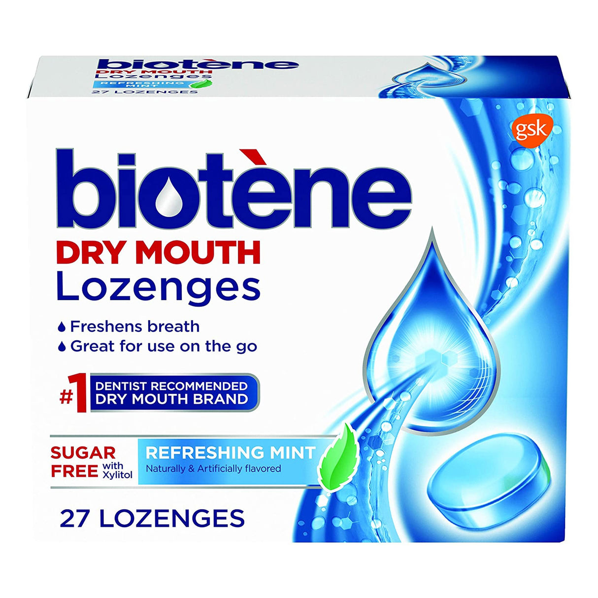 Mouth Moisturizer Biotene® 27 per Pack Lozenge - BeHope
